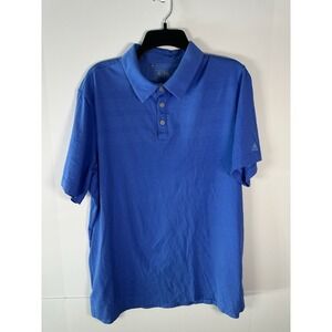 Adidas Shirt Mens Clima Cool Blue Polo Size Extra Large
